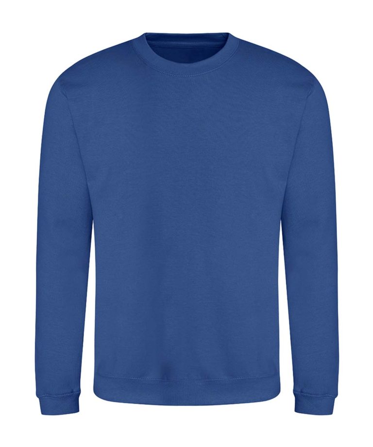 awdis jh030 college sweatshirt royal blue