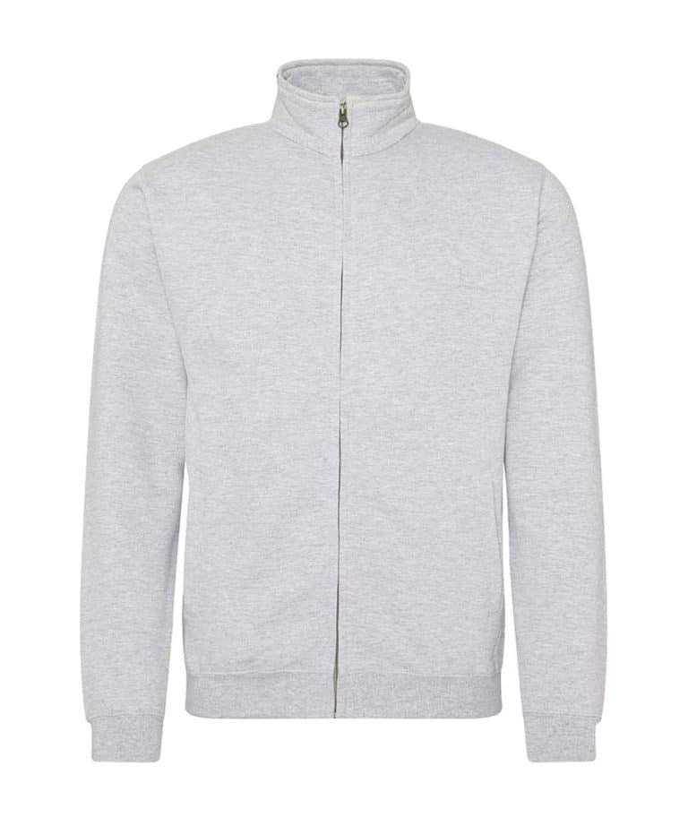 awdis jh047 fresher full zip sweatshirt heather grey