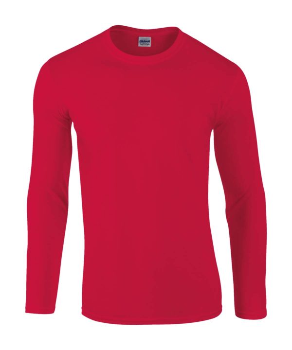 gildan gd11 softstyle long sleeve t shirt red
