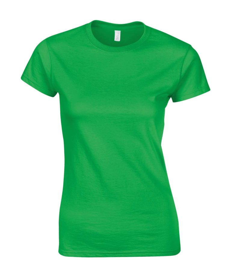 gildan gd72 ladies softstyle fitted ringspun t shirt irish green