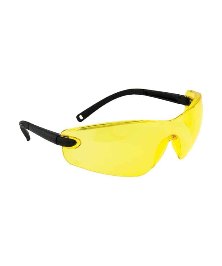 portwest pw033 profile safety spectacles amber