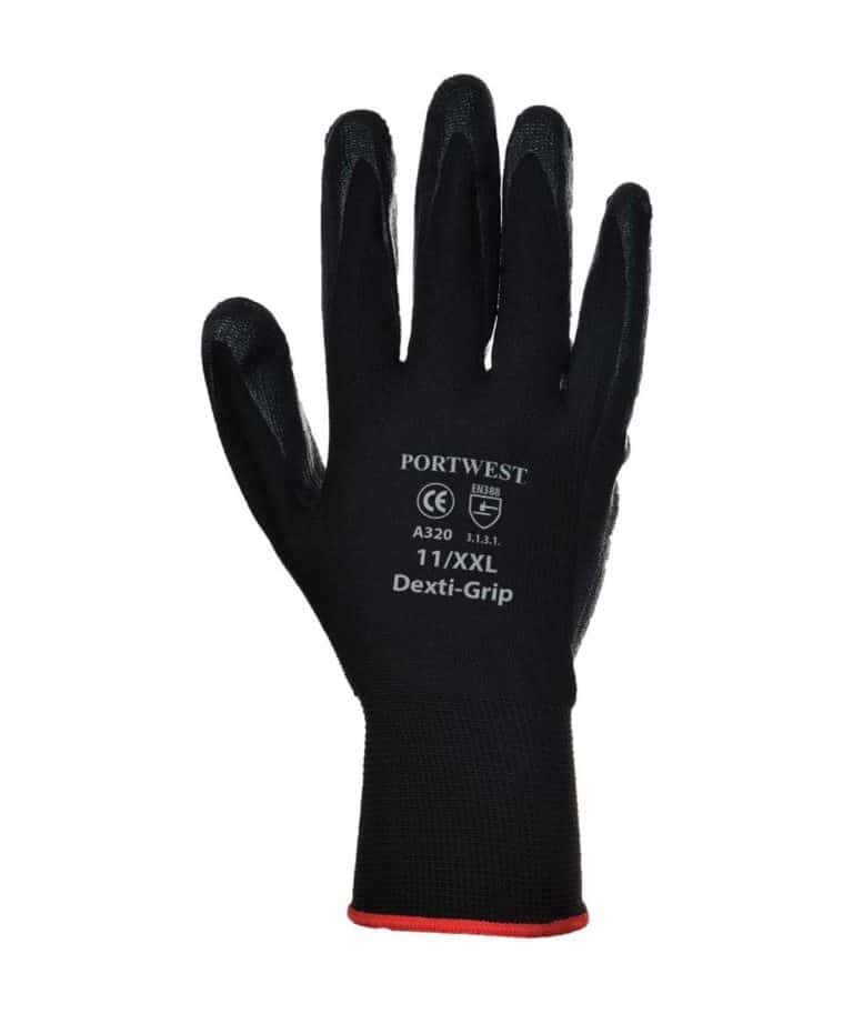 portwest pw075 dexti drip gloves black