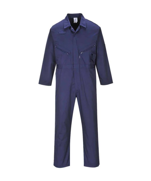 portwest pw134 liverpool zip coverall navy
