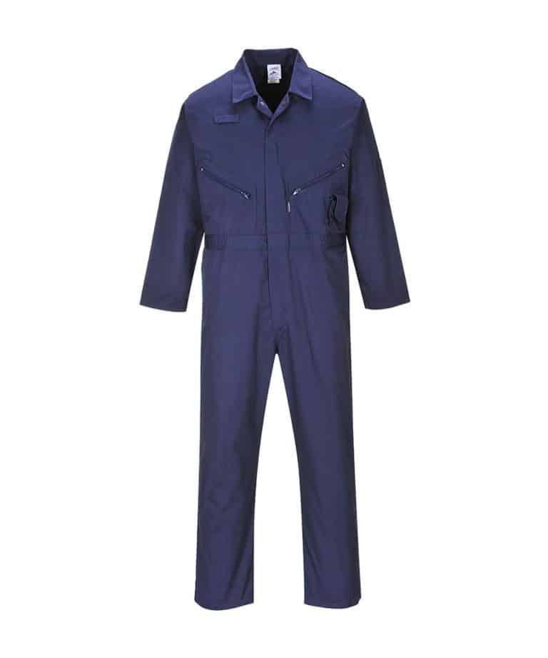 portwest pw134 liverpool zip coverall navy