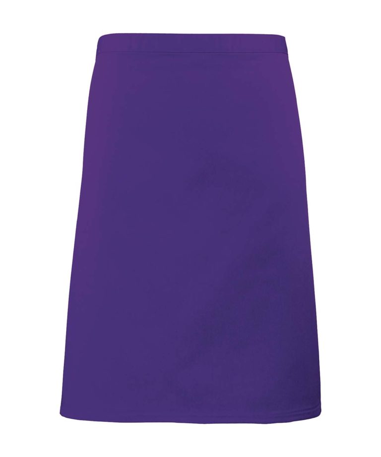 premier pr151 mid length apron purple