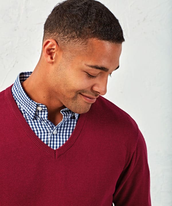 premier pr694 knitted v neck sweater lifestyle (2)