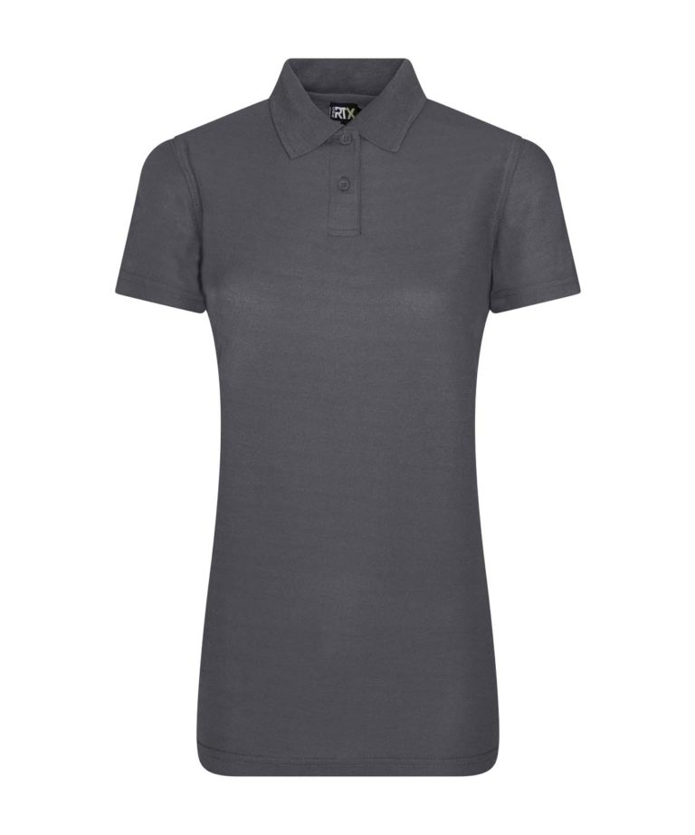 pro rtx rx105f ladies pro polyester polo solid grey