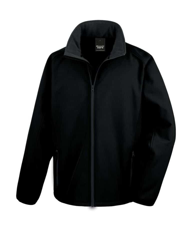 result rs231m core softshell jacket black black