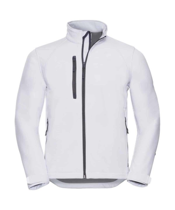 russell 140m three layer softshell jacket white