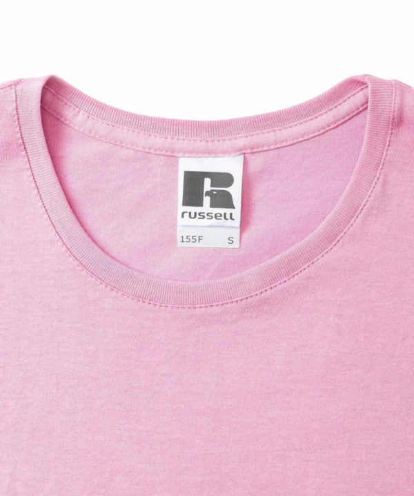 russell 155f ladies lightweight slim cotton t shirt lifestyle (4)