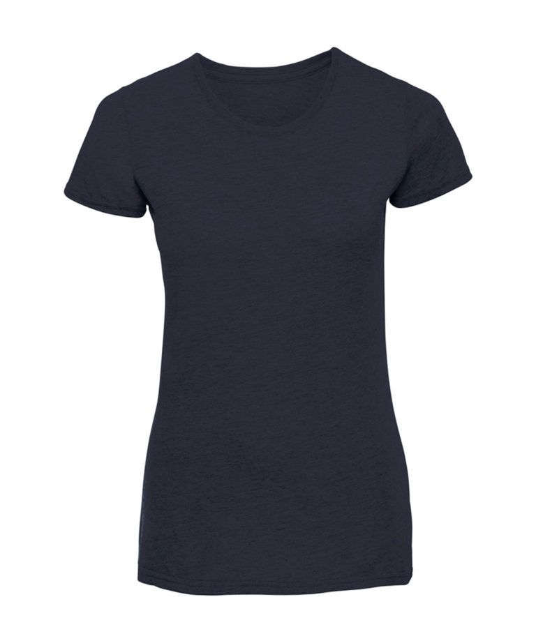 russell 165f ladies hd polycotton t shirt french navy