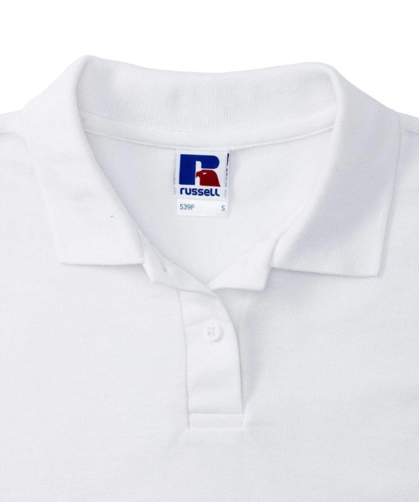 russell 539f ladies polycotton pique polo lifestyle (6)