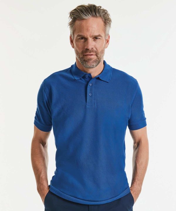 russell 577m ultimate cotton pique polo lifestyle (1)