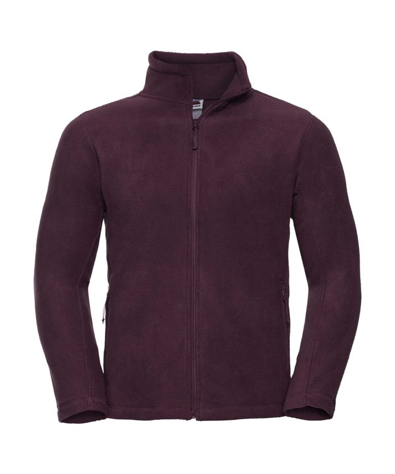 russell 870m outdoor fleece jacket burgundy