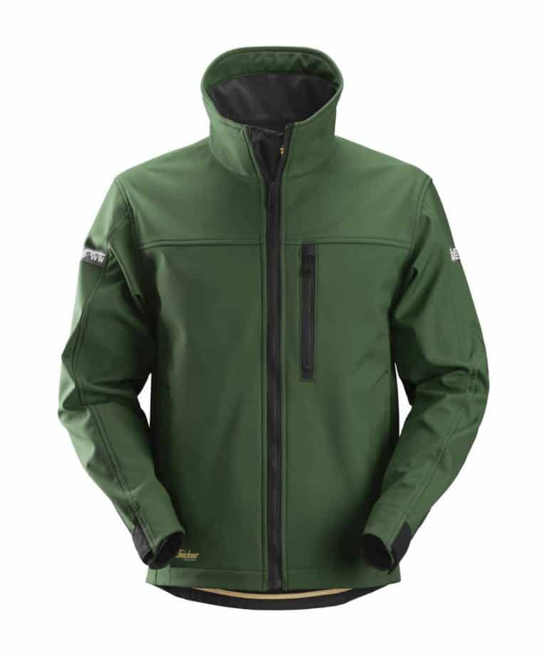 snickers 1200 softshell jacket forest green black