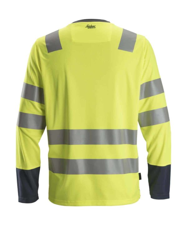 snickers 2433 hi vis long sleeve t shirt class 2 lifestyle (5)