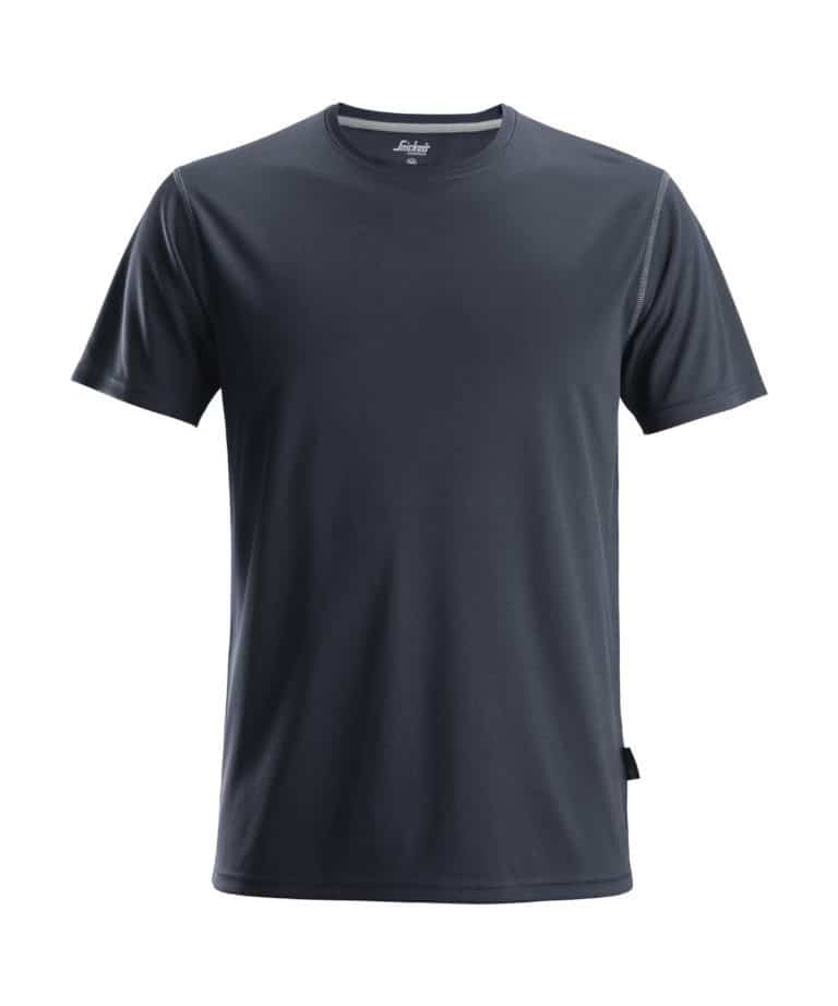 snickers 2558 polyester t shirt navy