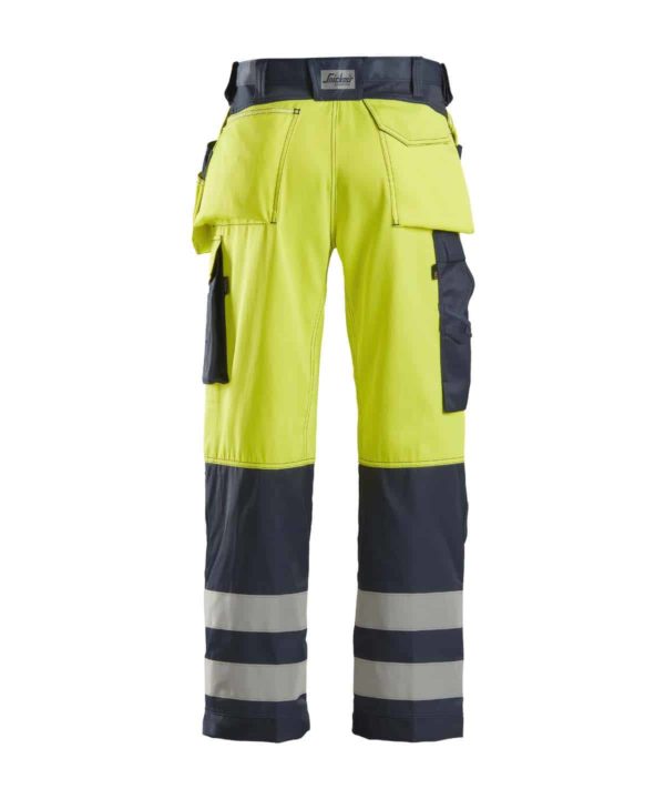 snickers 3233 hi vis holster pockets trousers class 2 lifestyle (1)