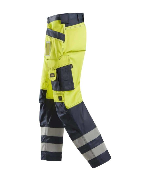 snickers 3233 hi vis holster pockets trousers class 2 lifestyle (2)