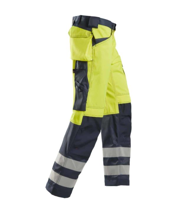 snickers 3233 hi vis holster pockets trousers class 2 lifestyle (3)