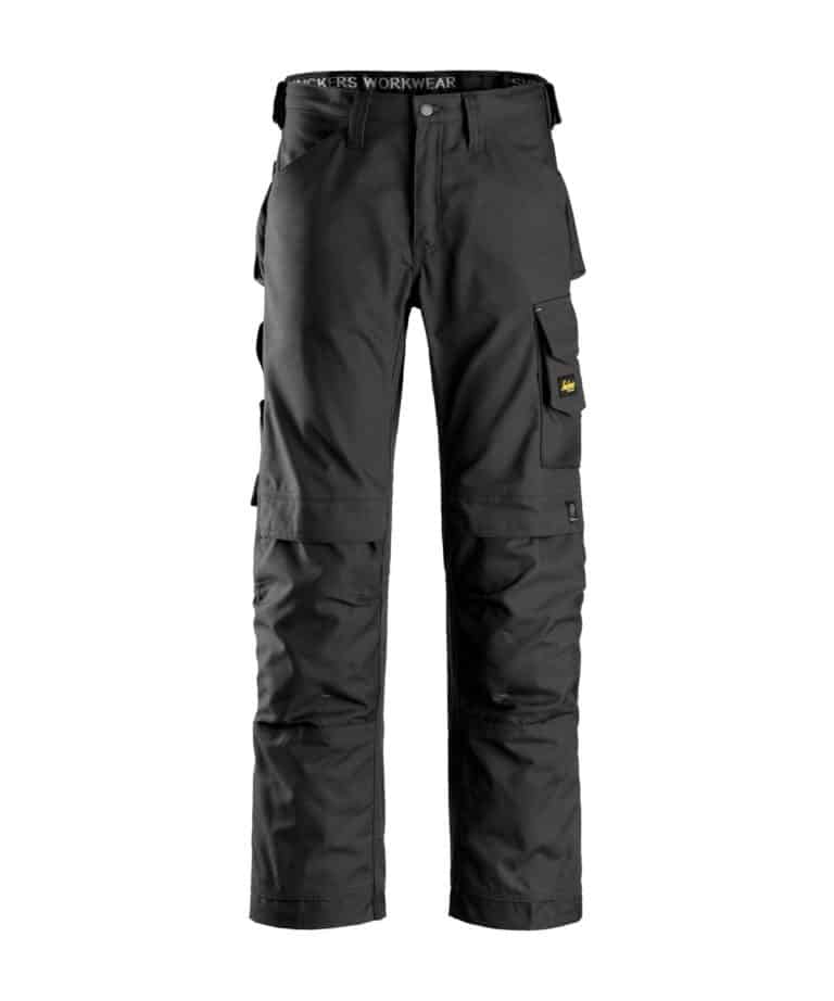 snickers 3314 canvas craftsmen trousers black
