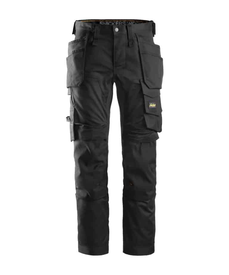 snickers 6241 stretch trousers holster pockets black