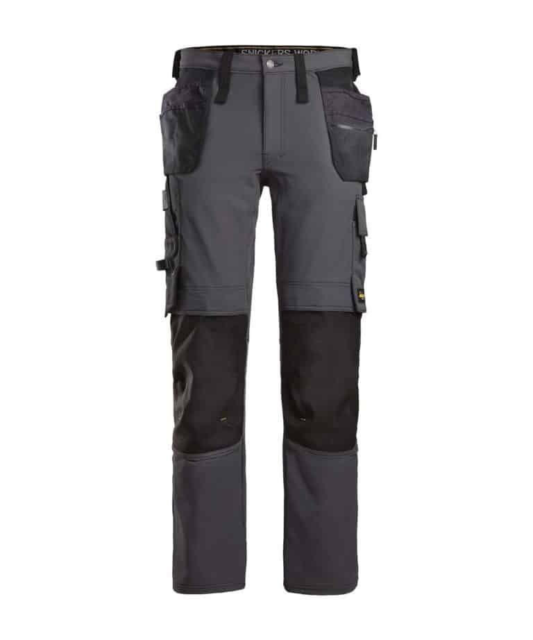 snickers 6271 full stretch trouser holster pockets steel grey black