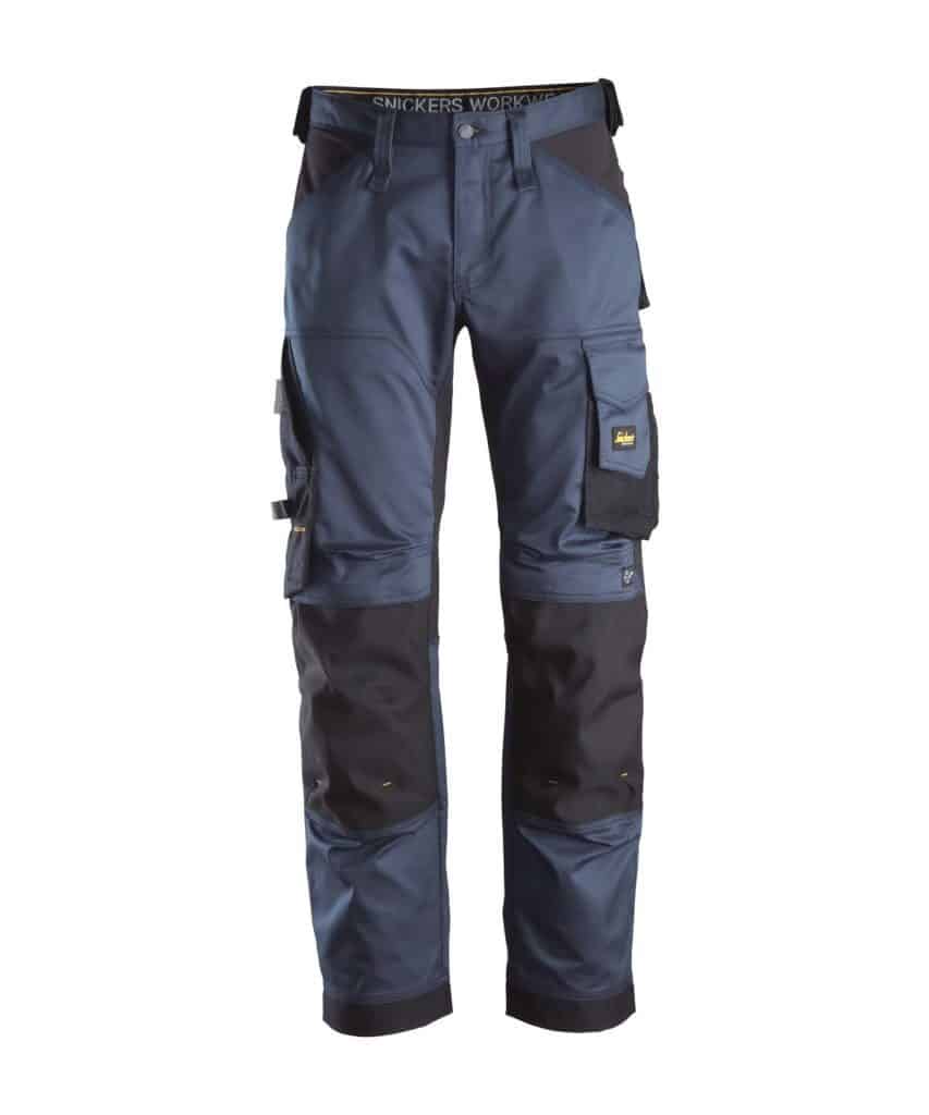 Snickers 3314 Trousers Canvas Work Trousers Snickers Direct Steel Grey -  Black | eBay