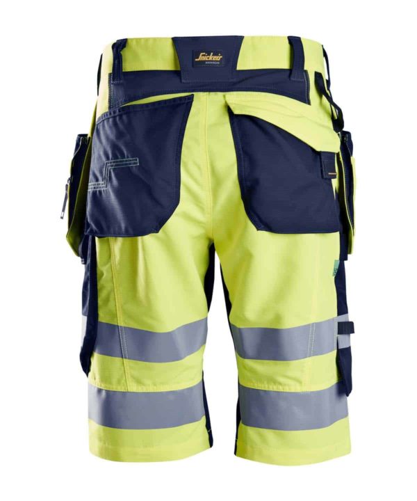 snickers 6933 hi vis shorts holster pockets class 1 lifestyle (1)
