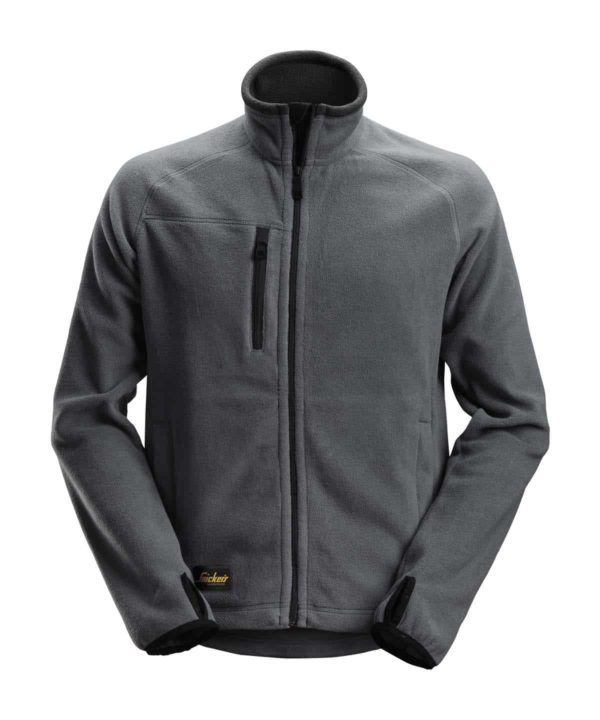 snickers 8022 polartec fleece jacket steel grey black