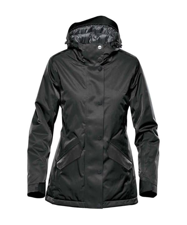 stormtech anx1w ladies zurich thermal parka jacket charcoal