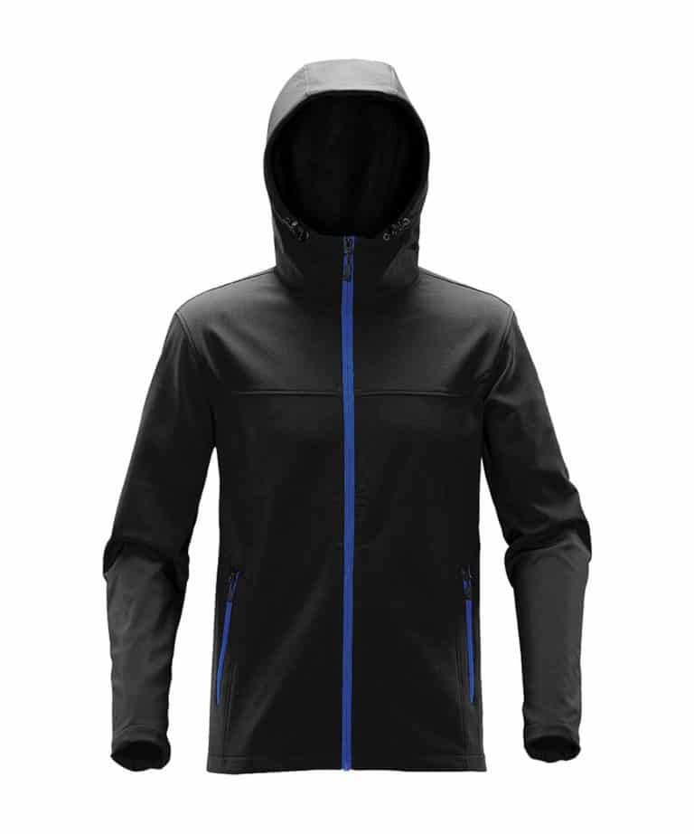 stormtech ksh1 orbiter hooded softshell jacket black azure